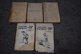 Baden-Powell & Scouting. A 1915, 5th impression My Adventures as a Spy. With; a small selection of