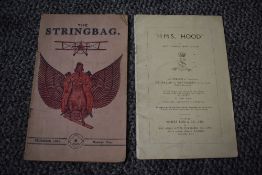 Naval Ephemera. The Stringbag (the magazine of HMS Garuda). Dec, 1943. No.4. With; HMS Hood by Lieut