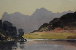 *Local Interest - E.Grieg Hall (1929-2017), watercolour, Blea Tarn, Langdale, signed to the lower