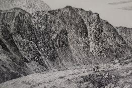 *Local Interest - Alfred Wainwright MBE (1907-1991), pen and ink, 'Haystacks', from the Dubs