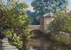 *Local Interest - A.J. Mayhew (20th Century), pastel, 'Quiet Corner, Cartmel', signed to the lower