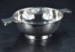 Masonic interest* A George V silver quaich, of traditional form but slightly larger than normal