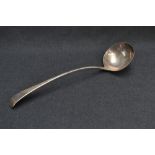 A George III silver Old English pattern ladle, marks for London 1807, maker Peter & William Bateman,