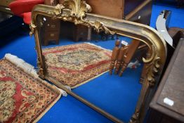 A 19th Century gilt frame overmantel mirror, width approx. 115cm