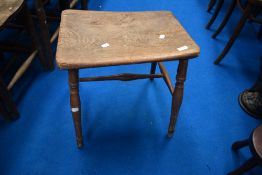 An antique lace makers stool, orginally from Maids Moreton in Buckinghamshire