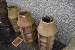 Three vintage chimneys