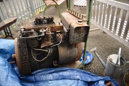 A vintage stationary engine, Kohler, USA, mounted on trolley