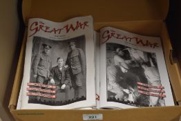 Two boxes of 'The Great War' (100th Anniversary) magazines