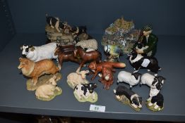 A collection of Border Fine Arts, Beswick Pottery and similar.