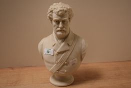 A 20th century porcelain bust, Sir Colin Campbell.