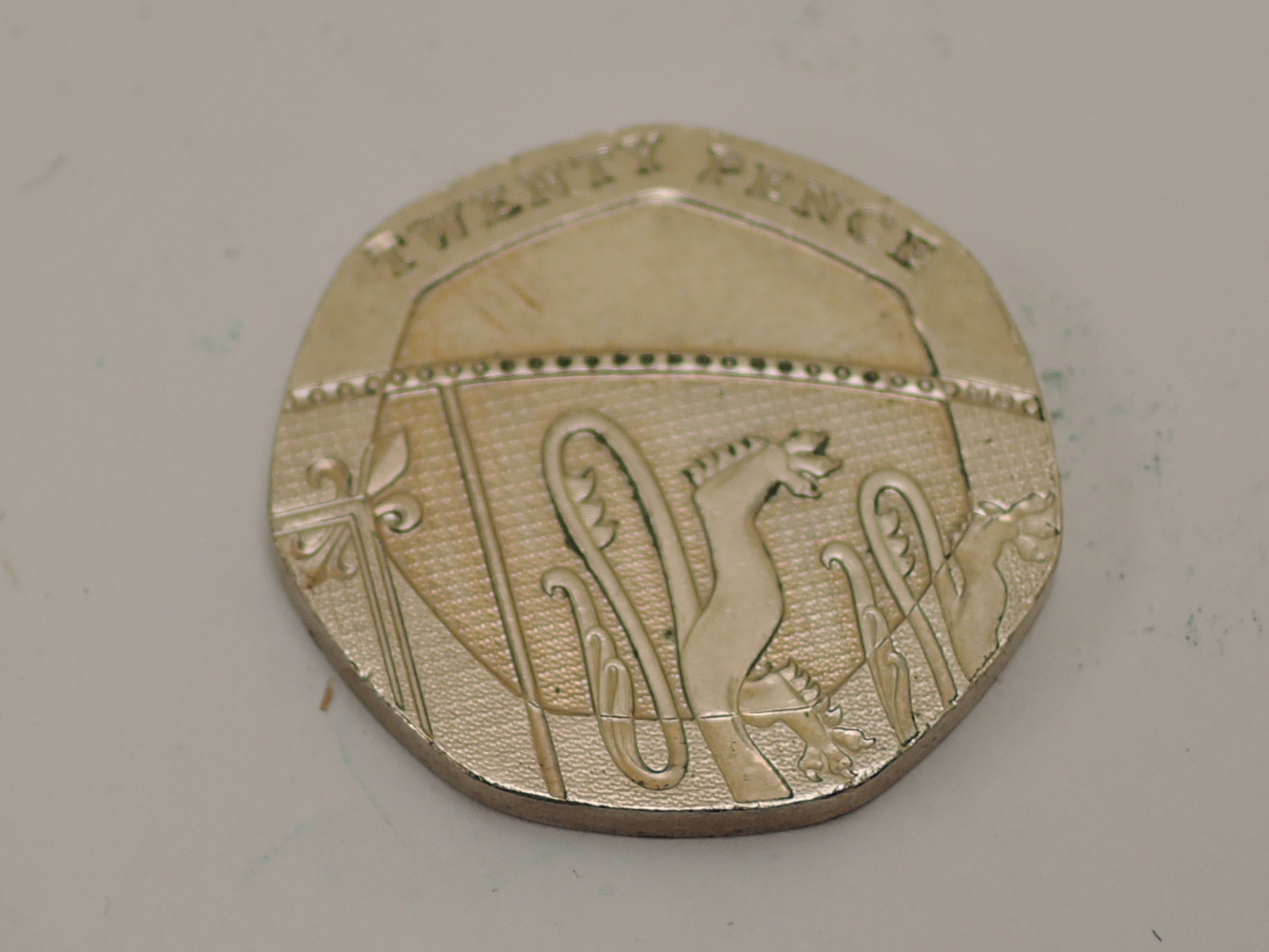 A Queen Elizabeth II 20p Coin, no date but was produced in 2008, known
