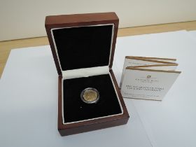 A London Mint 1897 Queen Victoria Gold Half Sovereign, in capsule with display box, certificate