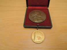 A French Bronze Shooting Medallion, inscribed prix de tir offert par le ministre de la guerre,
