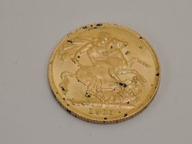 A 1911 George V Gold Sovereign, Royal Mint