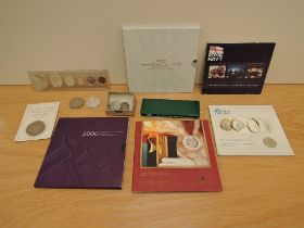 A collection of GB & World Coins, mainly proof or uncirculated, Canada 2006 Year Set, 1967 Centenary