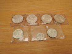 A small collection of USA Silver Coins, 1881 Dollar with San Francisco Mint Mark, 1888, 1922, 1923