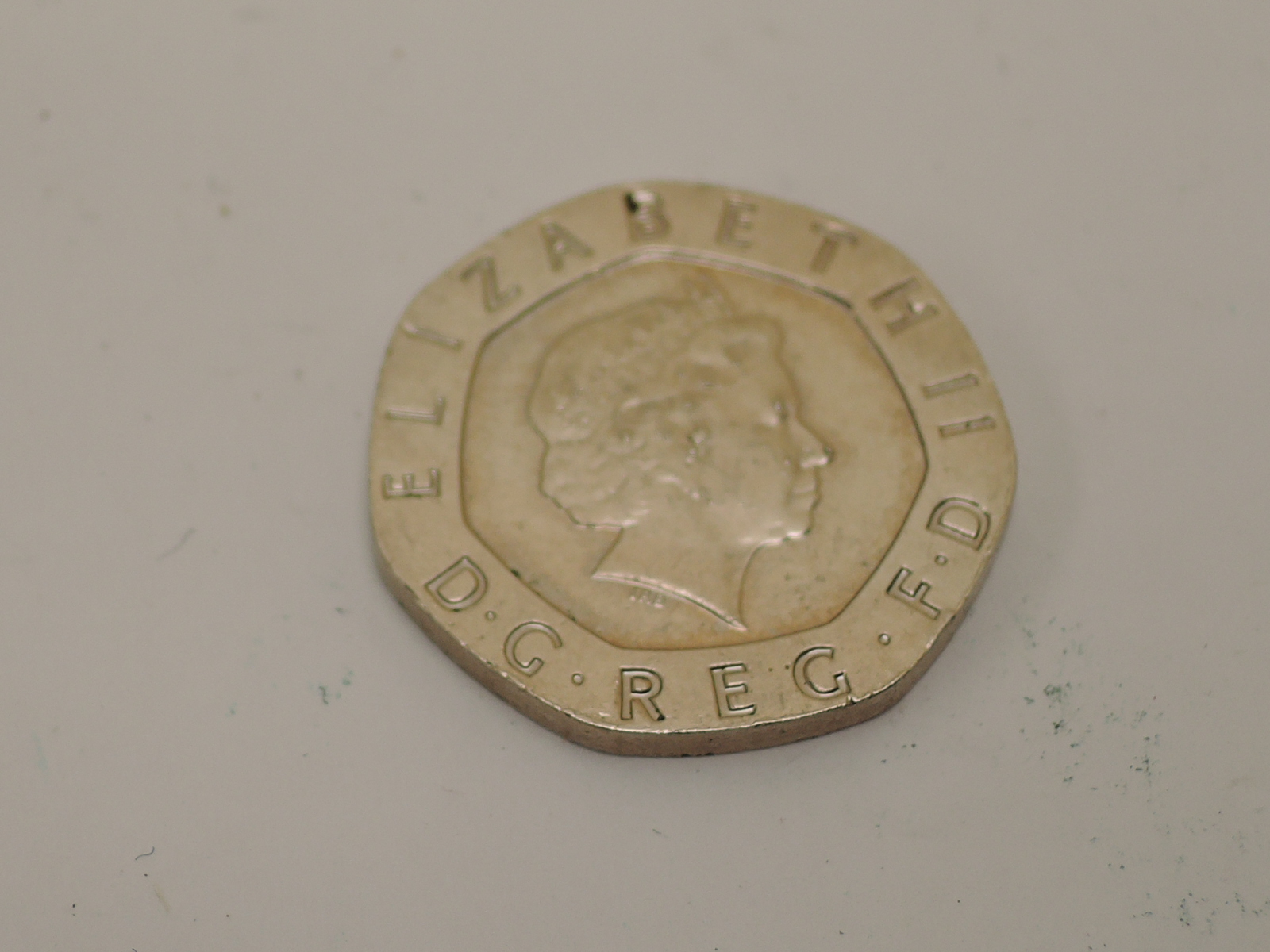 A Queen Elizabeth II 20p Coin, no date but was produced in 2008, known