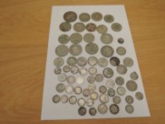 A collection of GB Silver, Threepences, Sixpences, Florins, Half Crowns and Crown including Queen