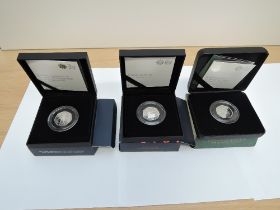 Three Royal Mint Limited Edition UK 50P Silver Proof Coins, 2020 Withdrawal from the European
