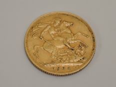 A 1909 Edward VII Gold Sovereign, Royal Mint