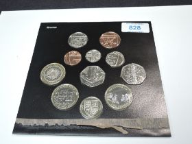 A Royal Mint 2009 Brilliant Uncirculated 11 Coin Set including 2009 Kew Gardens 50p, on card,