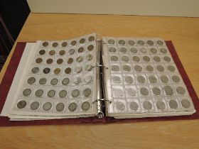 A GB Coin Collection in album, Farthings, Queen Victoria 1843 One & Half Pence Silver Coin, 1849