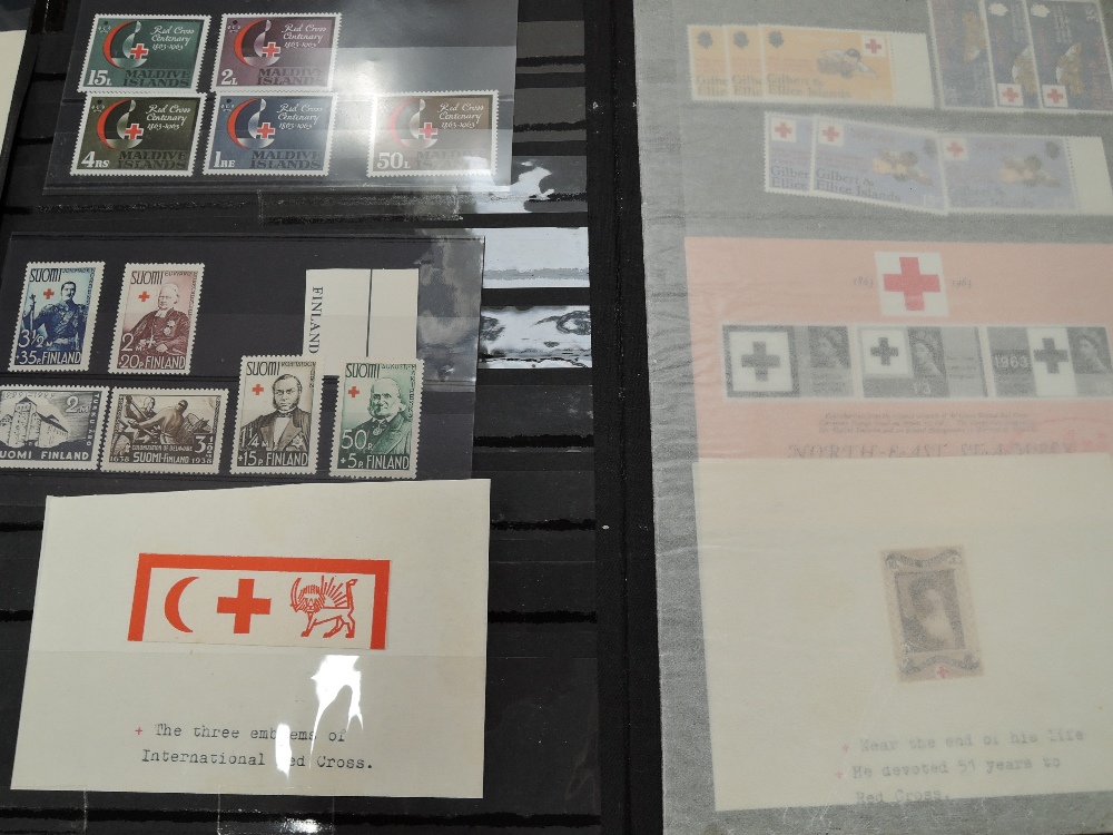THEMATICS, RED CROSS, MINT AND USED COLLECTION IN STOCKBOOKS + BOX OF COVERS Two stockbooks, full of - Image 3 of 7