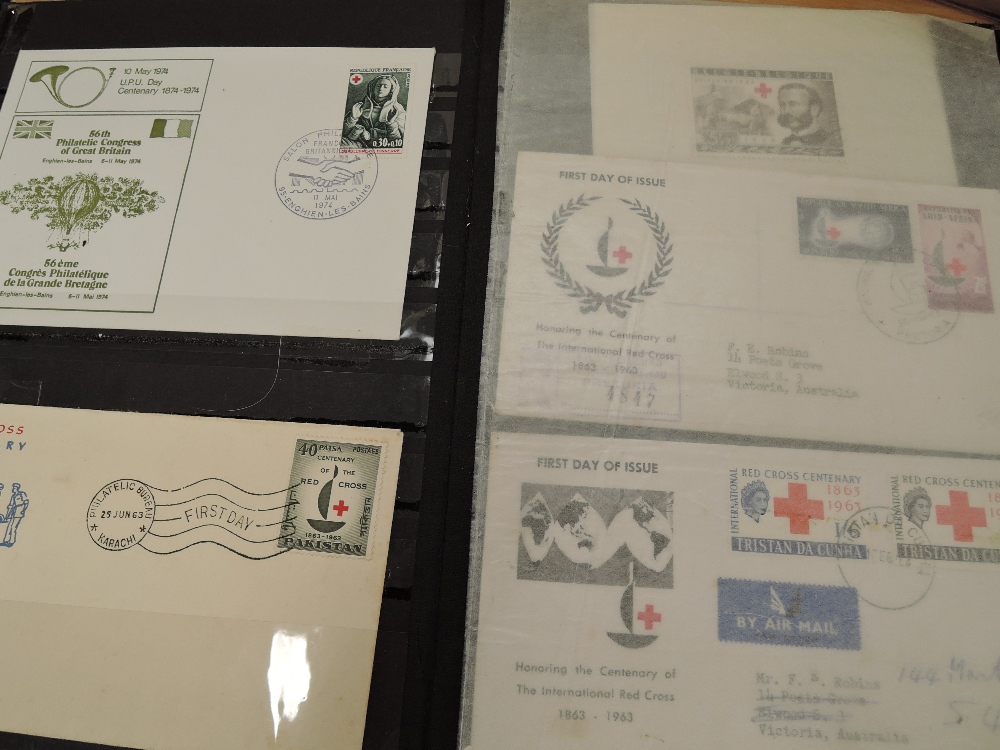 THEMATICS, RED CROSS, MINT AND USED COLLECTION IN STOCKBOOKS + BOX OF COVERS Two stockbooks, full of - Image 2 of 7