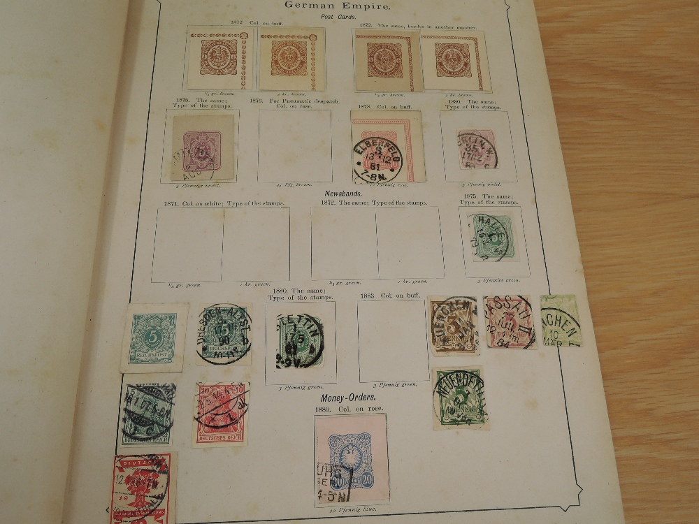 VINTAGE WORLD STAMP & FISCALS COLLECTION IN SCHWANEBERGER ALBUM Album with leaves to around 1900 - Image 4 of 9