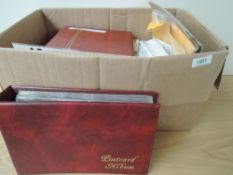 BOX OF LOOSE POSTCARDS, TOPOGRAPHICAL + LANCASHIRE IN ALBUM Box with plenty of loose cards, all