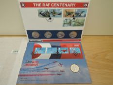 GB 2018 THE RAF CENTENARY, DUO OF NUMISMATIC FIRST DAY COVERS, (SG RMC172/3) £2 COINS Sought after