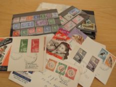 BRITISH COMMONWEALTH COLLECTION M & U IN 30+ STOCKCARDS, + COVERS ETC Collection of 30+ stockcards
