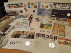 GB 2009-2010's COLLECTION OF 15 NUMISMATIC FIRST DAY COVERS Beautiful range of numismatic first