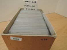 BOX OF APX 400 OLD POSTCARDS OF CUMBRIA Box with in the region of 400 old postcards, all appear to