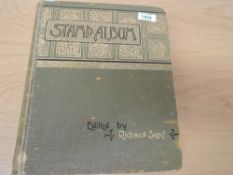 VINTAGE SENF ALBUM WITH PRE 1900's WORLD STAMP COLLECTION, 1000+ STAMPS 10th Edition Senf stamp