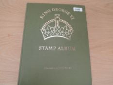 BRITISH COMMONWEALTH KING GEORGE VI STAMP ALBUM WITH MINT COLLECTION Fine 3rd edition SG King George