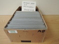 BOX WITH APX 250 POSTCARDS, YORKSHIRE SCENES Box with an estimated 250 or so postcards, All