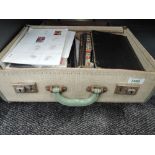 OLD SUITCASE, WITH ASSORTED STAMPS, COVERS, CLUB BOOKS, AND A LOT MORE Suitcase with various