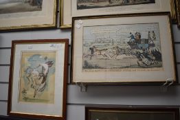 After Geoffrey 'Mark' Clement Huskinson (1935-2018, British), coloured print, A Dressage horse