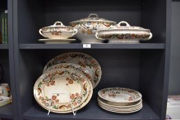 A selection of TG & FB Victorian tableware, Sandringham pattern