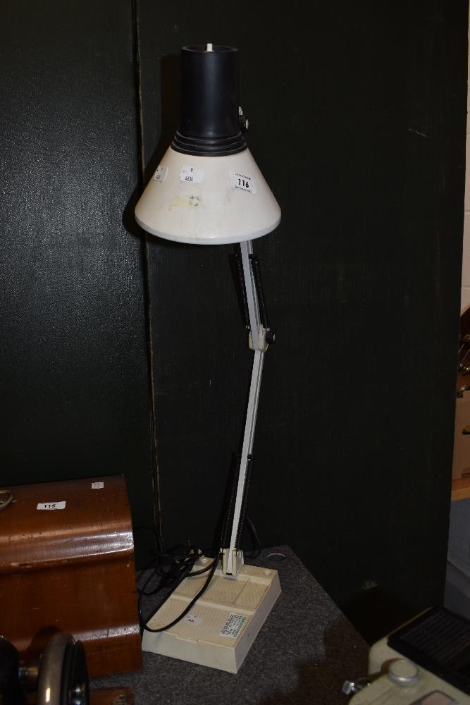 A vintage Anglepoise style desk lamp.