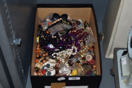 An assortment of vintage buttons and beads.