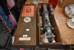 A vintage Engis equipment company Autocollimator/ Alignment telescope, in box.