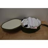 A selection of vintage and retro slips and undergarments and a nightdress case in original