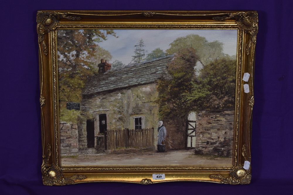 *Local Interest - Tom Holland (20th Century, British), oil on canvas, 'Gingerbread Cottage, - Image 2 of 4