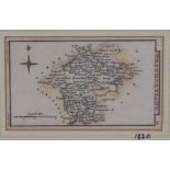 After Sidney Hall (19th Century), hand coloured map, 'Westmorland', pocket size, 8cm x 12cm, &