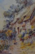 T.L. Forde (19th/20th Century, British), watercolour, 'Cottage At Stratford' and another, signed and