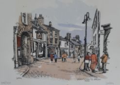 *Local Interest - Lockey (20th Century), coloured prints, three depictions of locations around
