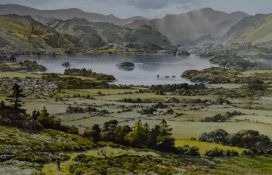 *Local Interest - After Judy Boyes (b.1943, British), a coloured print, 'Keswick and Derwentwater