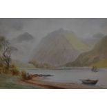 Joseph William Carey (1859-1937, British), watercolour, 'Glencoe, Loch Leven' signed and dated